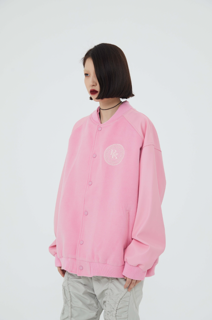 F3F Select Spelling Embroidered Baseball Jacket