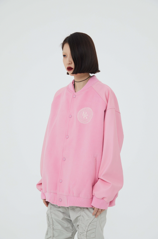 F3F Select Spelling Embroidered Baseball Jacket