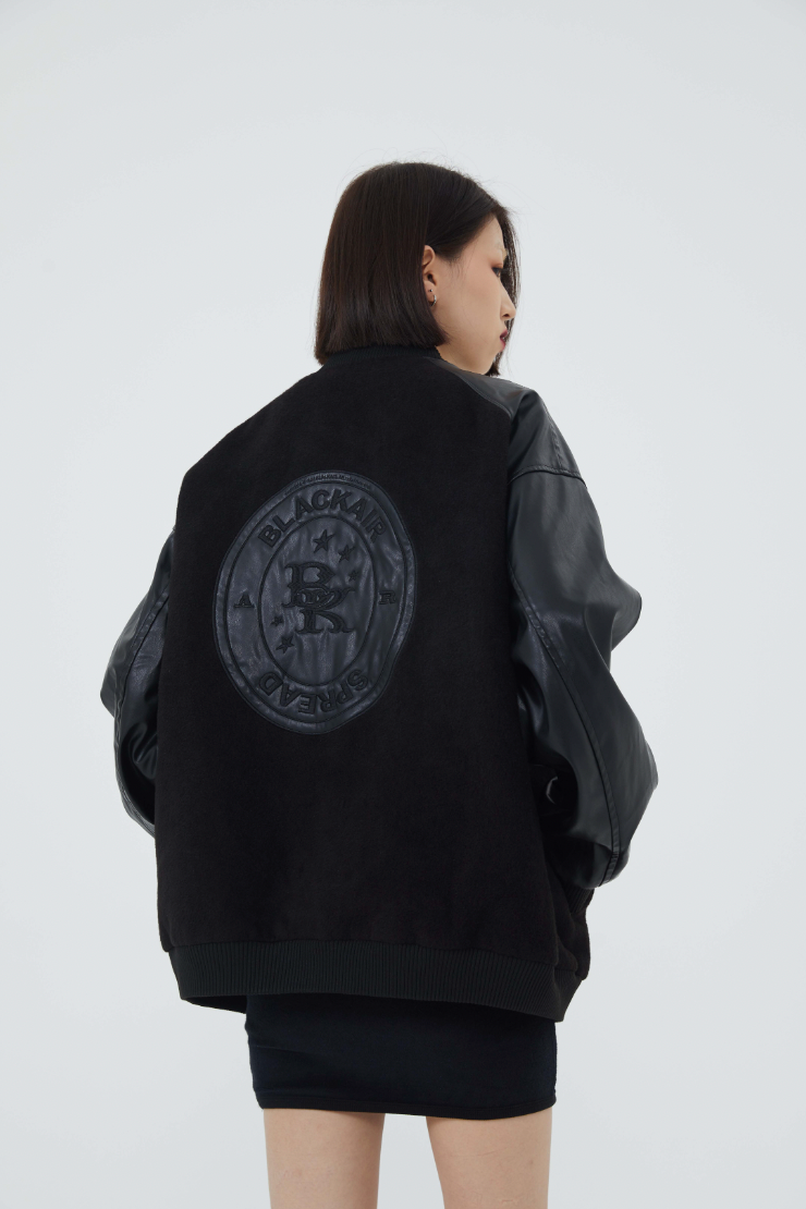 F3F Select Spelling Embroidered Baseball Jacket