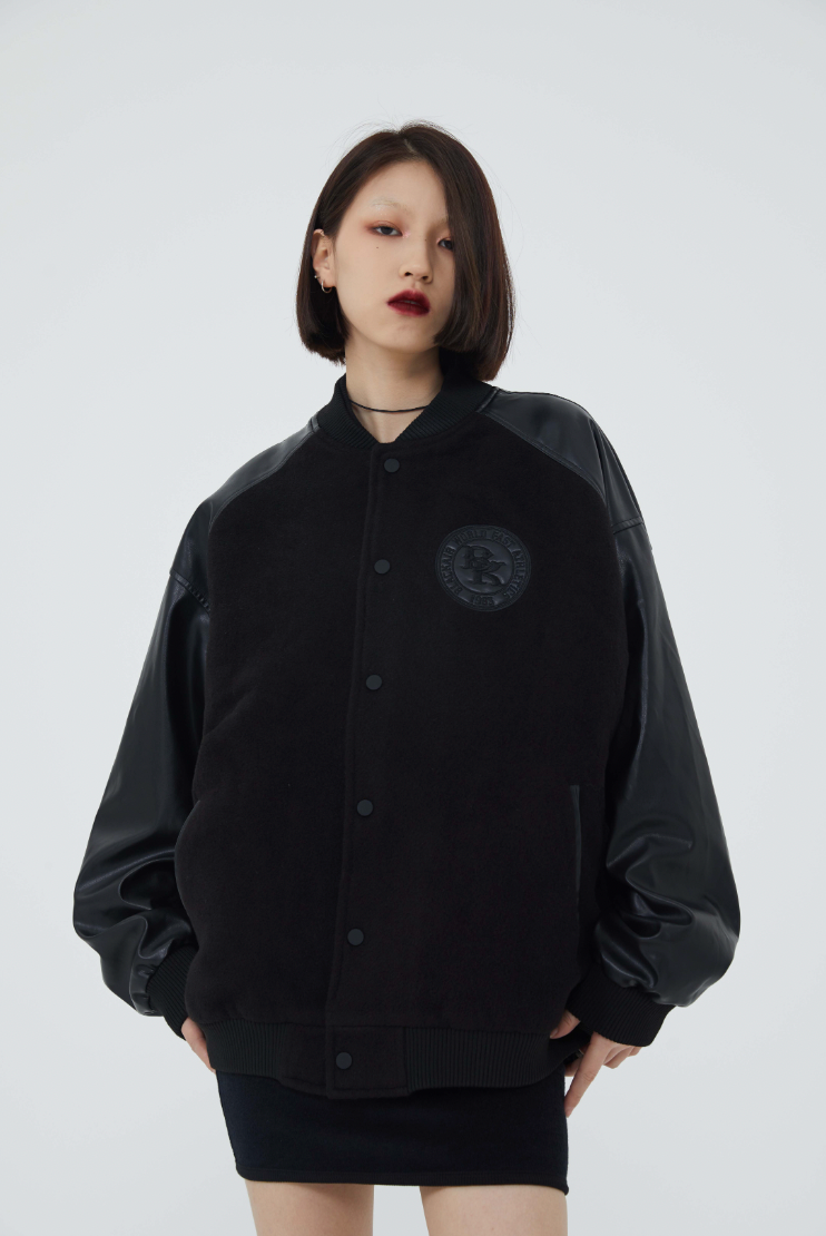 F3F Select Spelling Embroidered Baseball Jacket