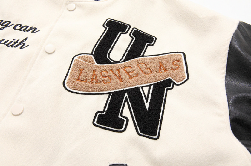 F3F Select Poker Flocking Embroidered Baseball Jacket