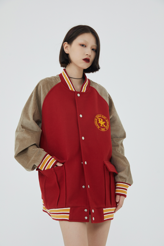 F3F Select Colorful Embroidered Baseball Jacket
