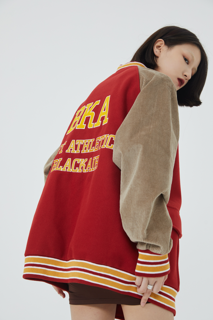 F3F Select Colorful Embroidered Baseball Jacket