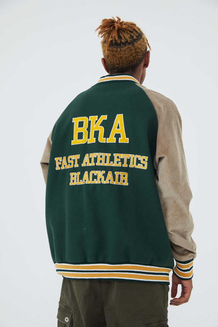 F3F Select Colorful Embroidered Baseball Jacket
