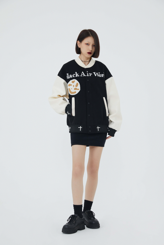 F3F Select Jesus Christ & Cross Embroidered Baseball Jacket