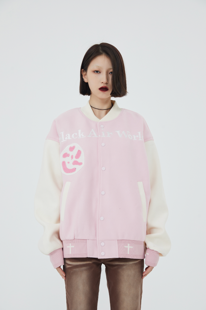 F3F Select Jesus Christ & Cross Embroidered Baseball Jacket