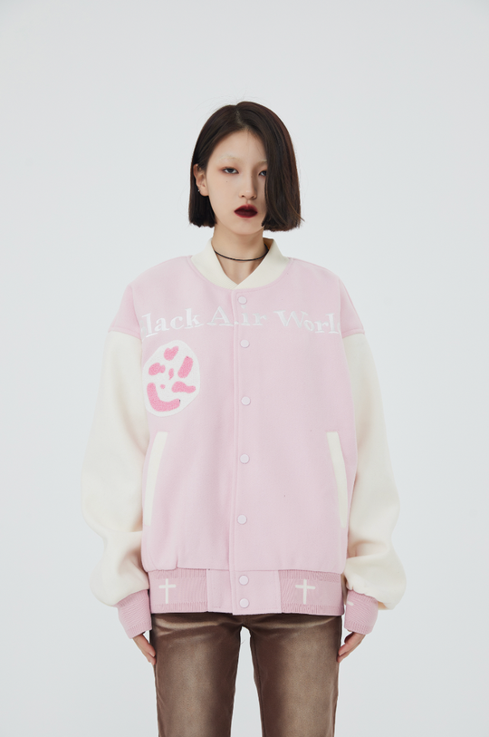 F3F Select Jesus Christ & Cross Embroidered Baseball Jacket