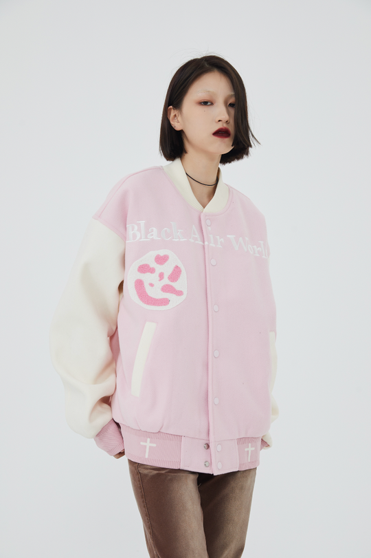 F3F Select Jesus Christ & Cross Embroidered Baseball Jacket