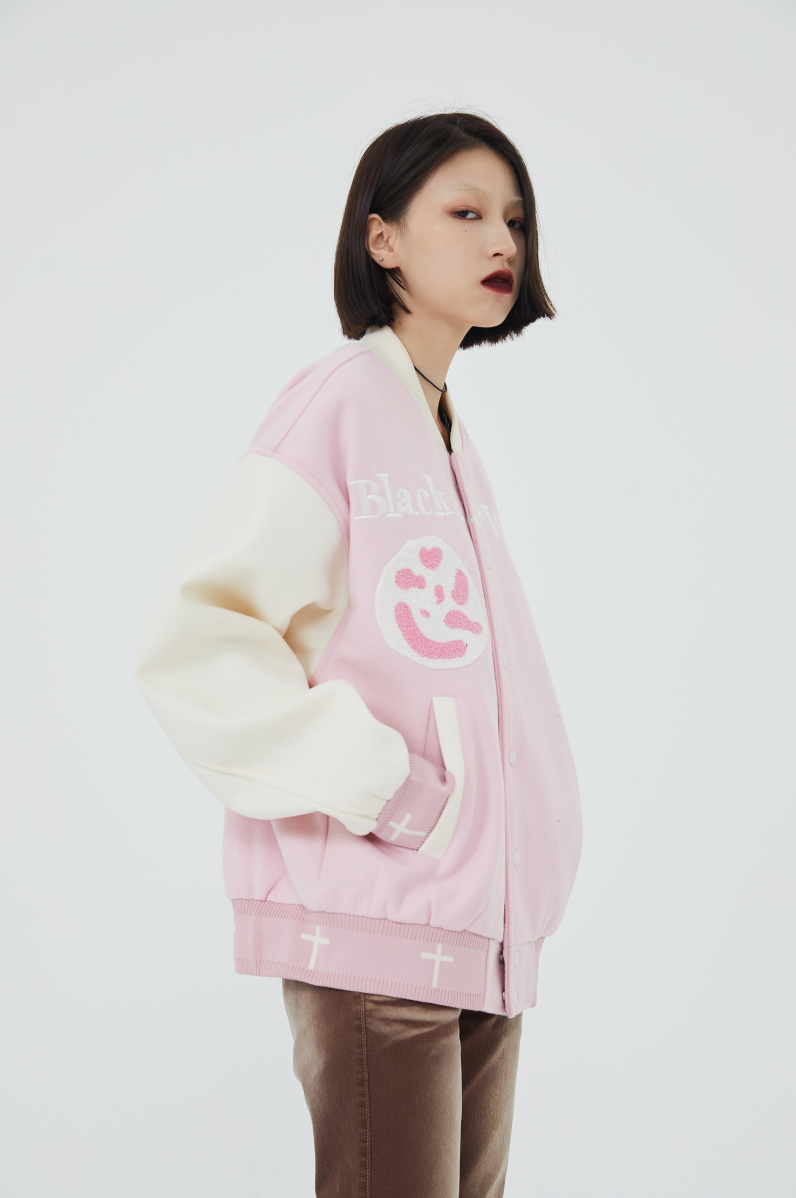 F3F Select Jesus Christ & Cross Embroidered Baseball Jacket