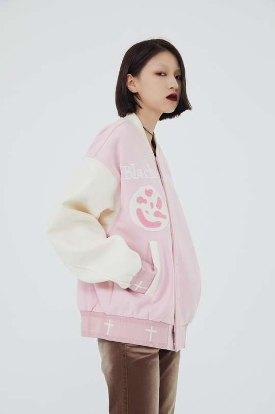 F3F Select Jesus Christ & Cross Embroidered Baseball Jacket