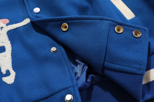 F3F Select Skull & Jesus Embroidered Baseball Jacket