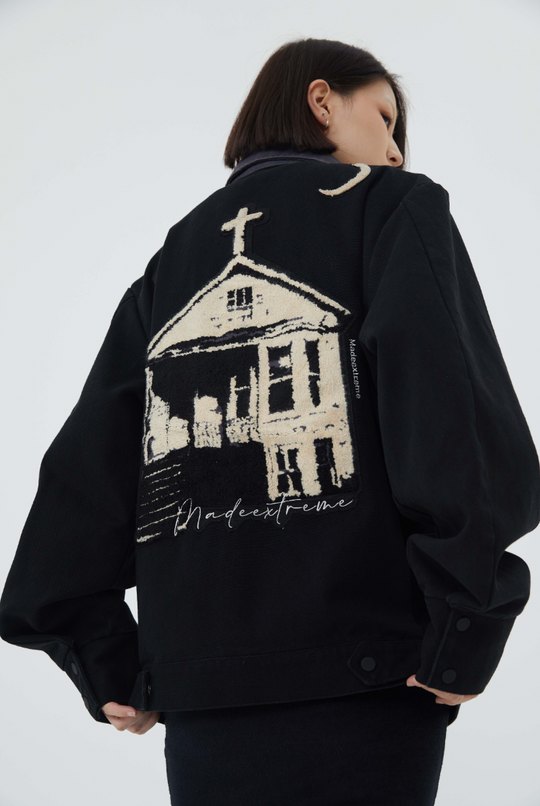 F3F Select Flocking Embroidery Lapel Jacket