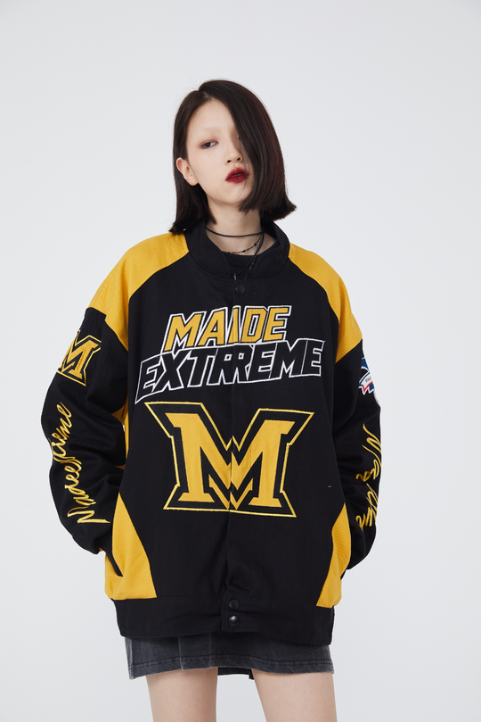 F3F Select Colorful Heavy Embroidery Baseball Jacket