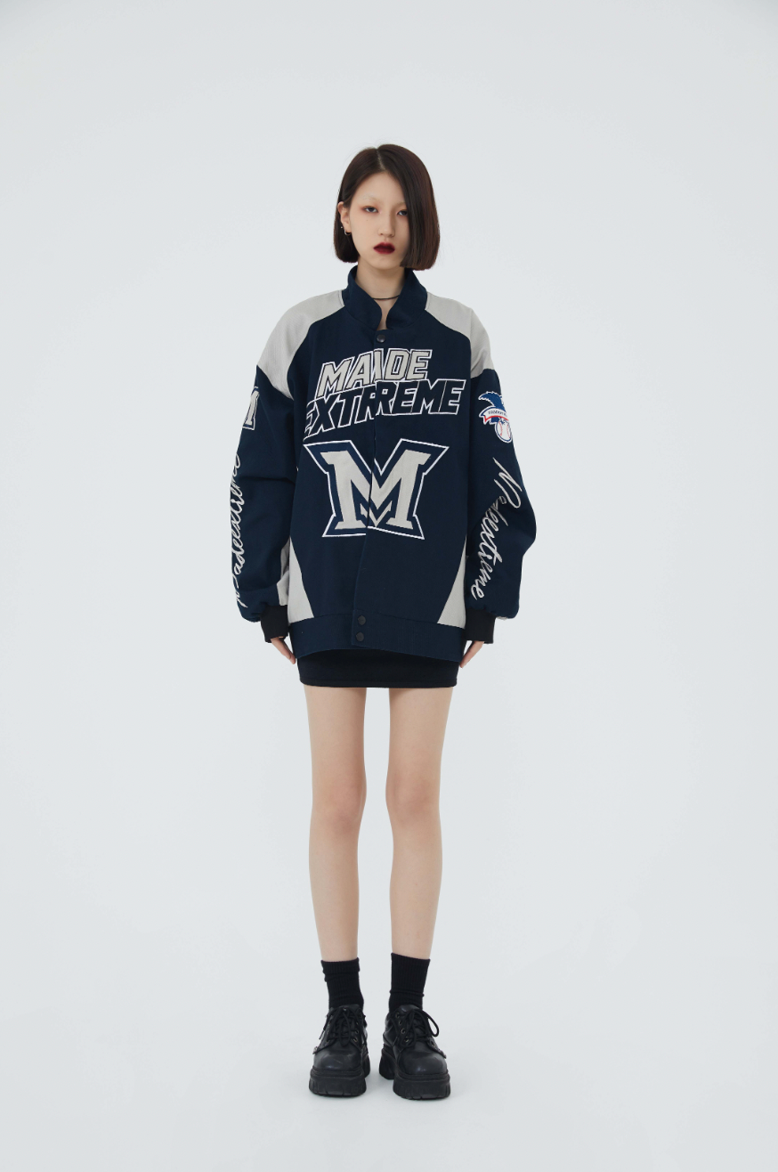 F3F Select Colorful Heavy Embroidery Baseball Jacket