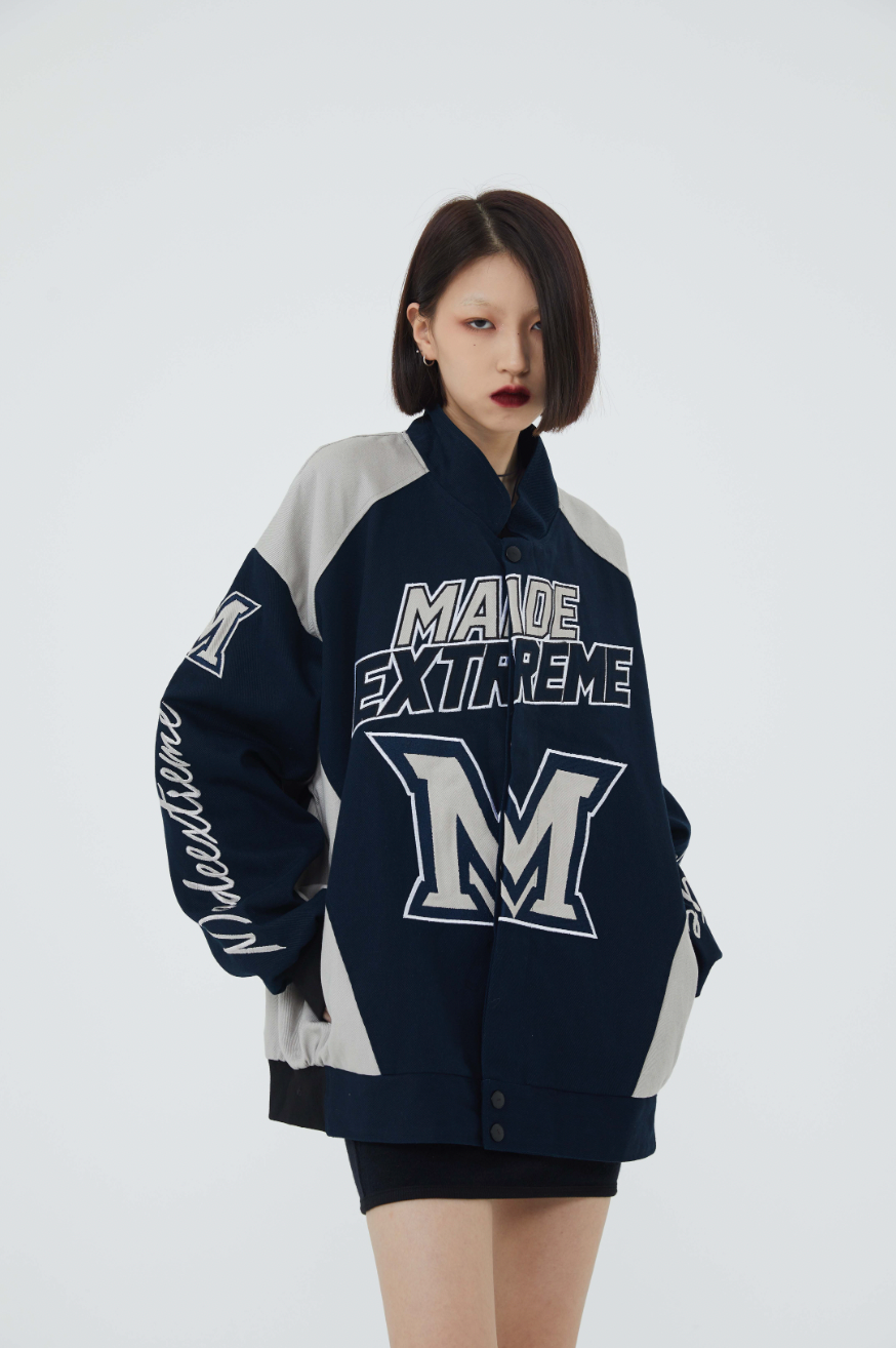 F3F Select Colorful Heavy Embroidery Baseball Jacket