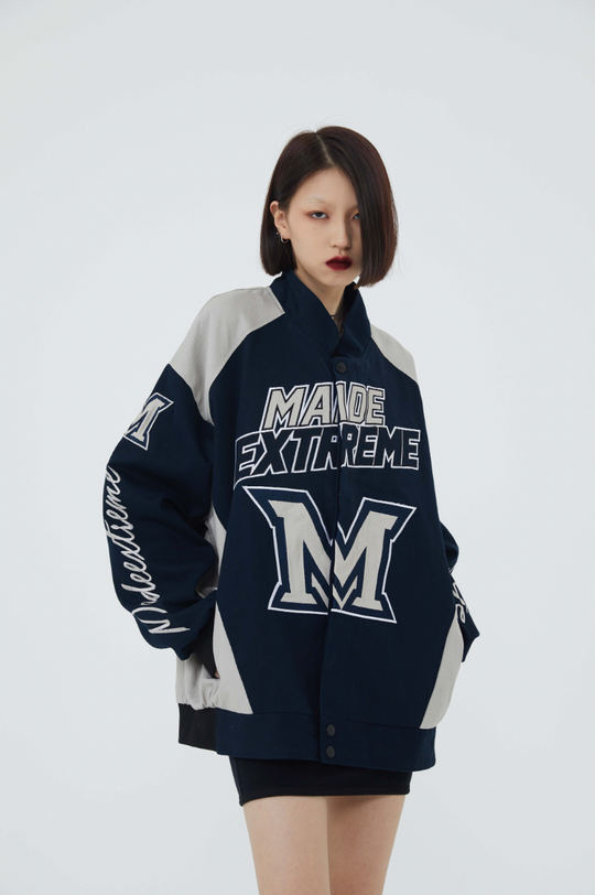 F3F Select Colorful Heavy Embroidery Baseball Jacket