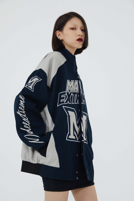 F3F Select Colorful Heavy Embroidery Baseball Jacket