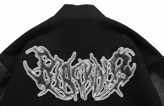 F3F Select Retro Spelling Embroidered Baseball Jacket