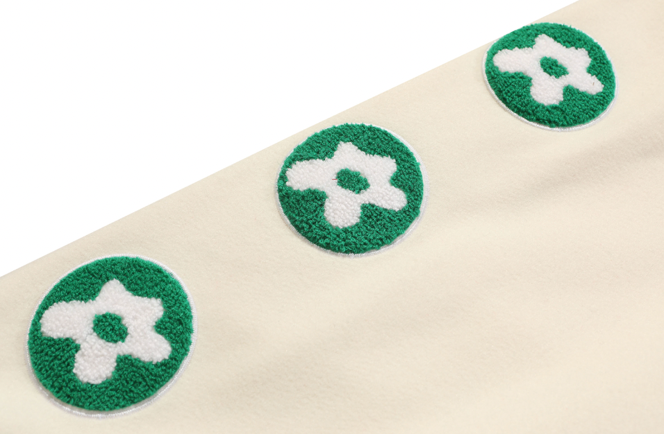 F3F Select Rose Flock Embroidered Baseball Jacket