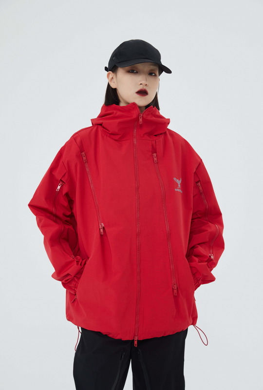 F3F Select Zipper Design Hooded Jacket