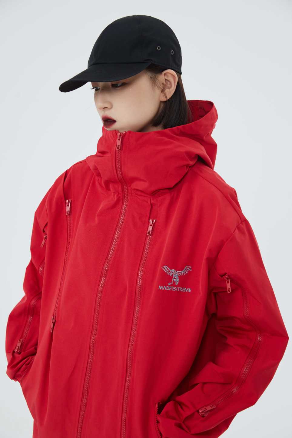 F3F Select Zipper Design Hooded Jacket