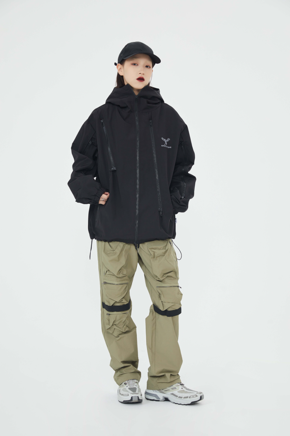 F3F Select Zipper Design Hooded Jacket