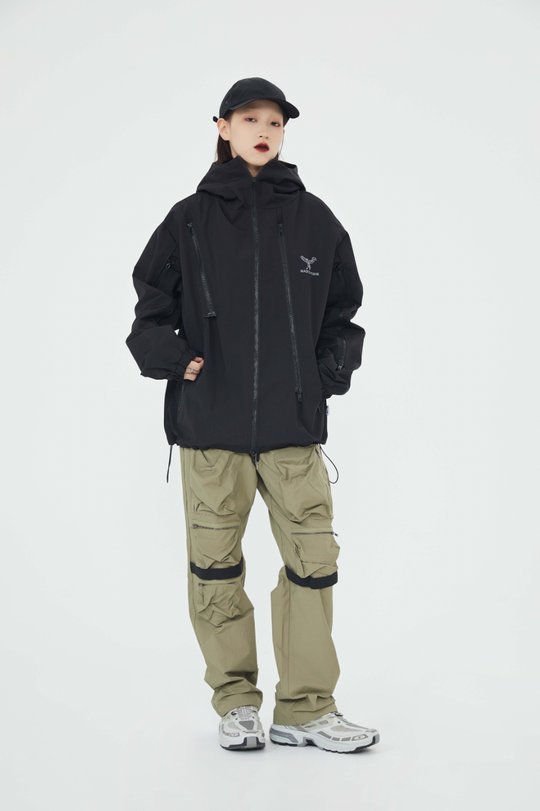 F3F Select Zipper Design Hooded Jacket