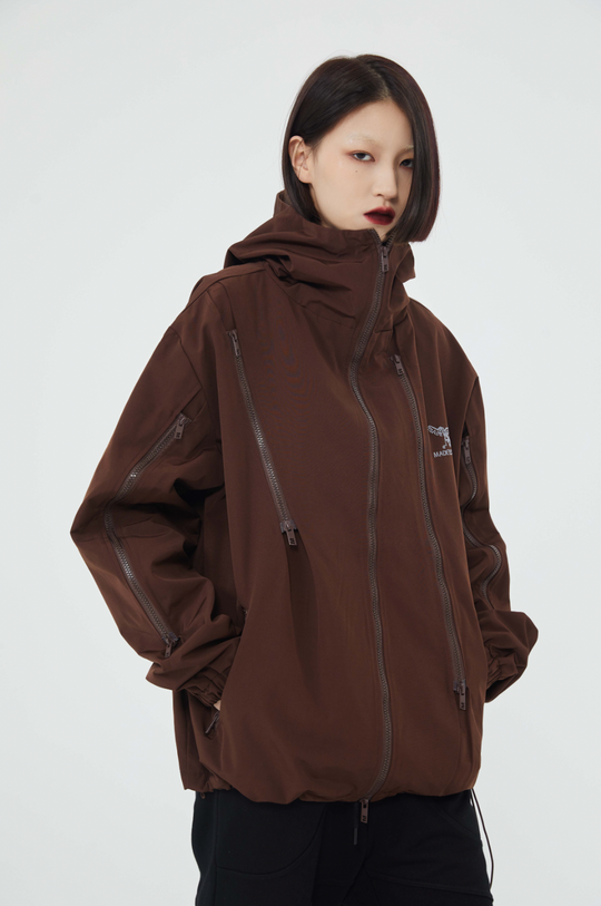 F3F Select Zipper Design Hooded Jacket