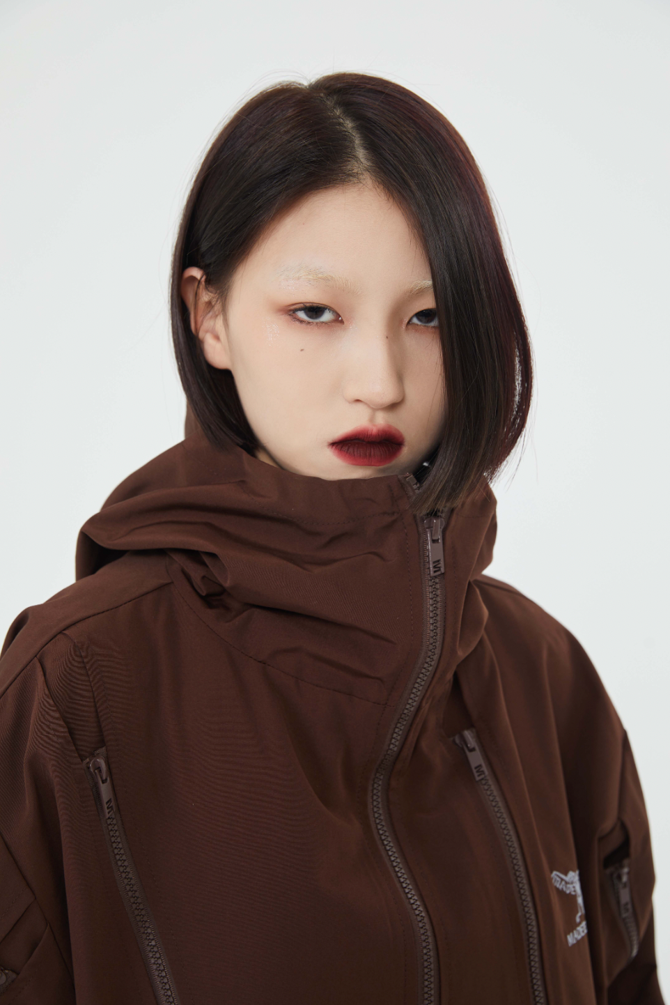 F3F Select Zipper Design Hooded Jacket