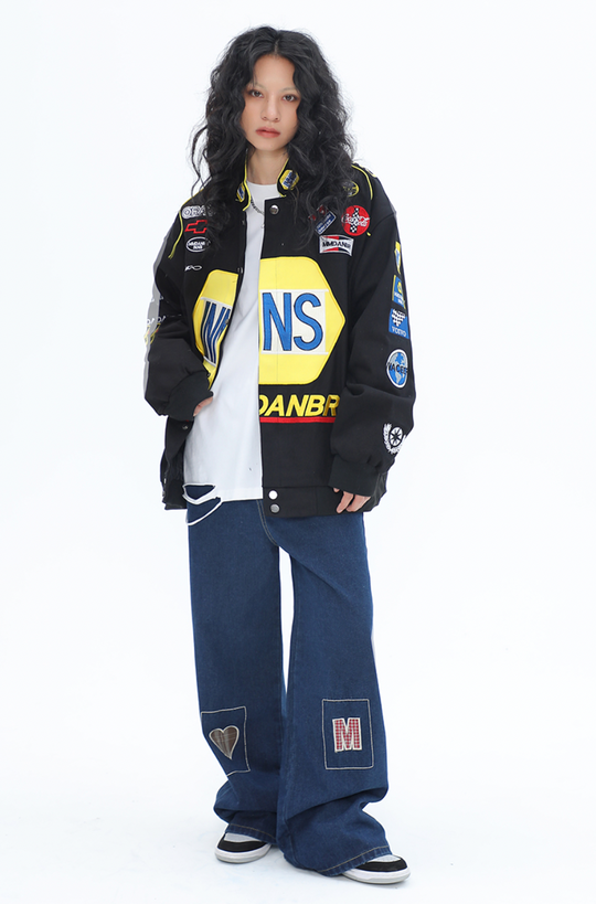 F3F Select Logo Embroidery Motorcycle Racing Jacket