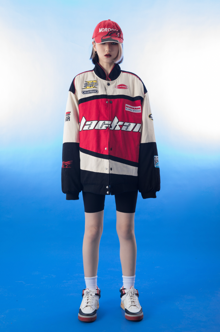 F3F Select Spell Color Embroidery Motorcycle Racing Jacket