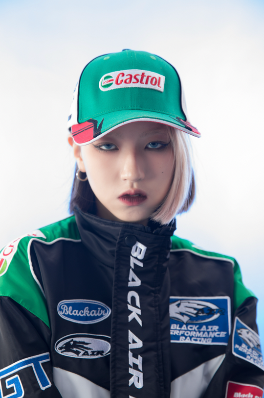 F3F Select Color Blocking Embroidery Motorcycle Racing Jacket