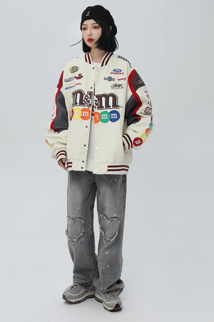 F3F Select M&M Embroidery Motorcycle Racing Jacket