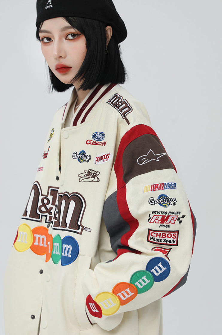 F3F Select M&M Embroidery Motorcycle Racing Jacket
