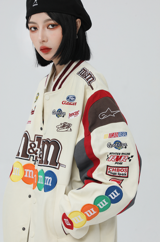 F3F Select M&M Embroidery Motorcycle Racing Jacket