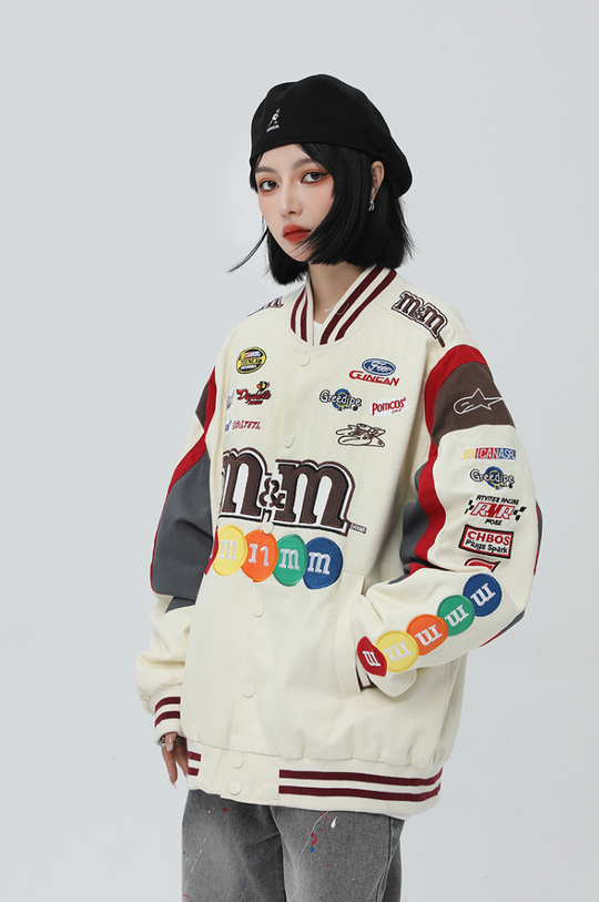 F3F Select M&M Embroidery Motorcycle Racing Jacket