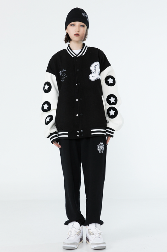 F3F Select Burger Embroidered Motorcycle Racing Jacket