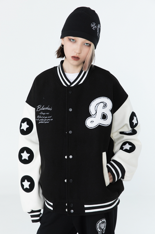 F3F Select Burger Embroidered Motorcycle Racing Jacket