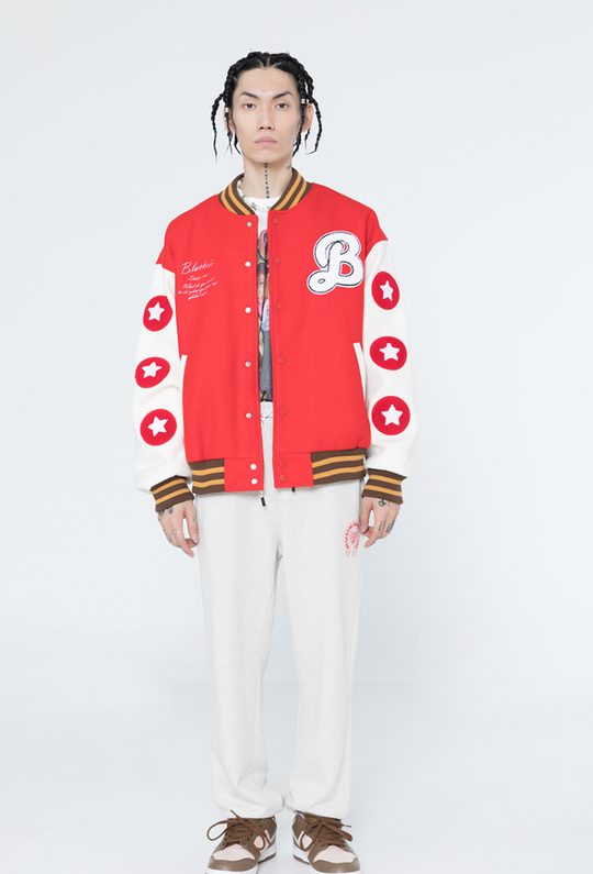 F3F Select Burger Embroidered Motorcycle Racing Jacket