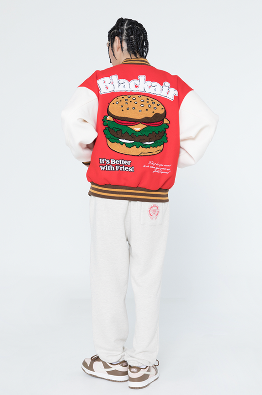 F3F Select Burger Embroidered Motorcycle Racing Jacket