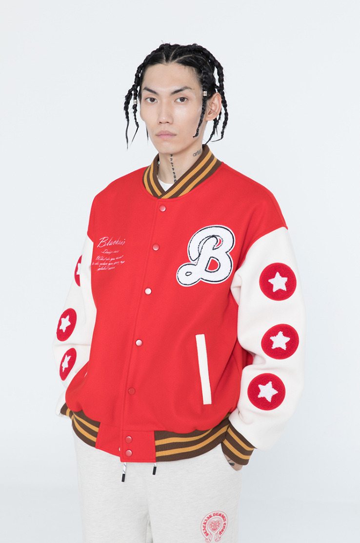 F3F Select Burger Embroidered Motorcycle Racing Jacket