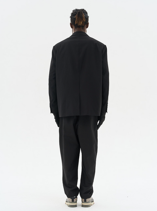 Harsh and Cruel Asymmetric Pocket Deconstructed Suit jacket
