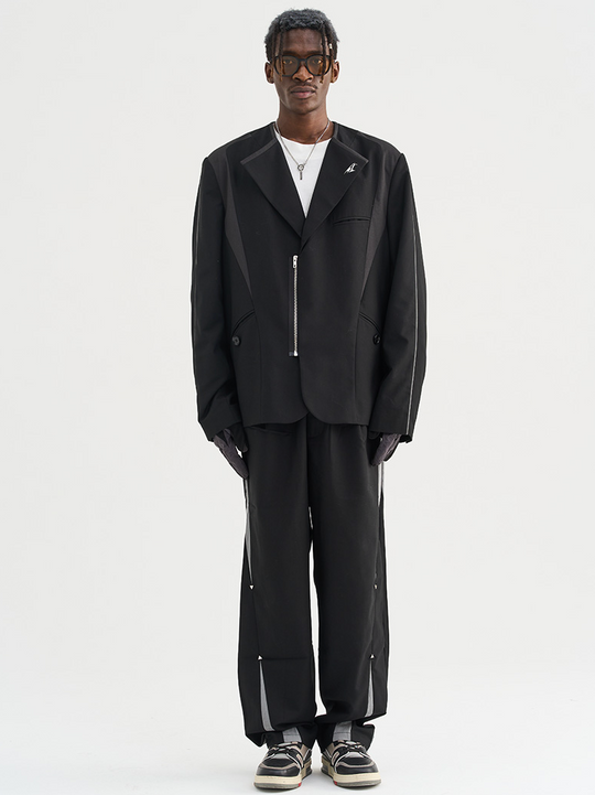 Harsh and Cruel Reflective Sleeves Suit Jacket