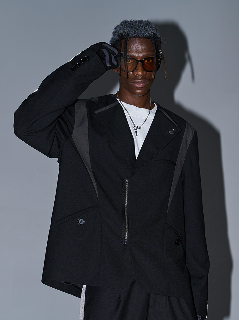 Harsh and Cruel Reflective Sleeves Suit Jacket