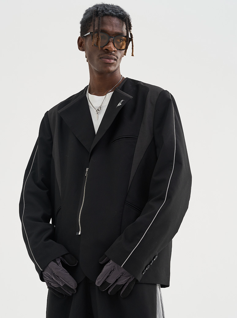 Harsh and Cruel Reflective Sleeves Suit Jacket