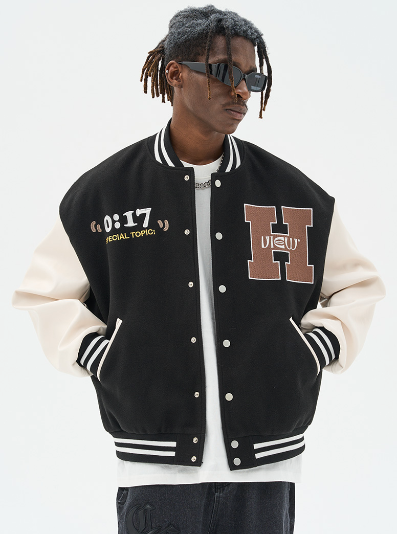 Harsh and Cruel "Love And Peace" Embroidered Varsity Jacket