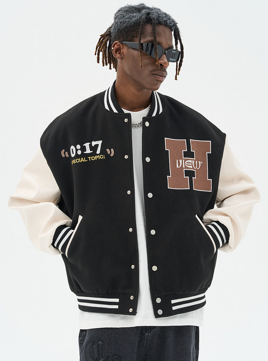Harsh and Cruel "Love And Peace" Embroidered Varsity Jacket