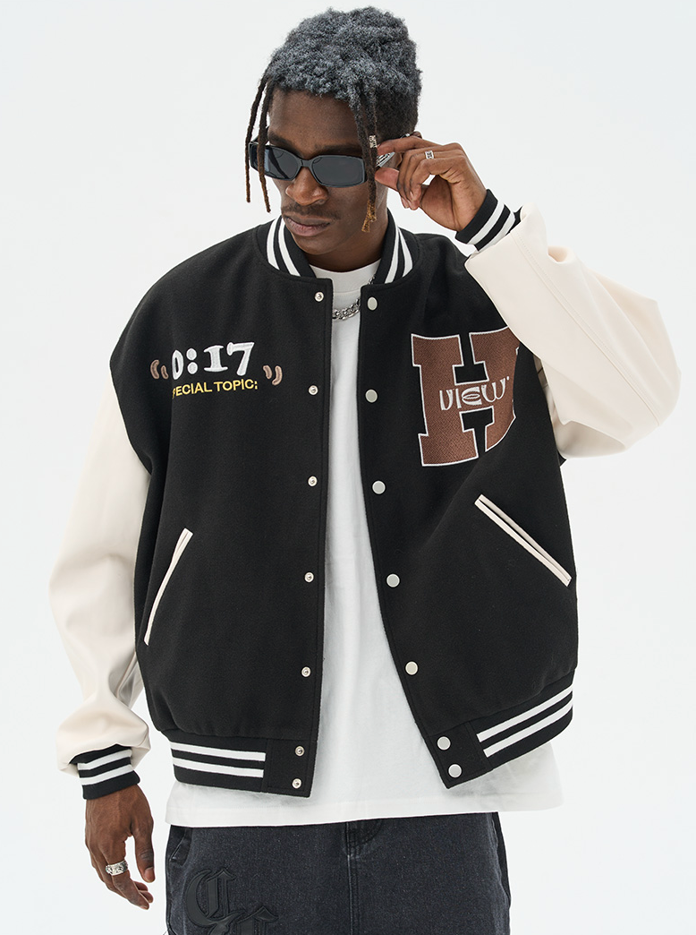 Harsh and Cruel "Love And Peace" Embroidered Varsity Jacket