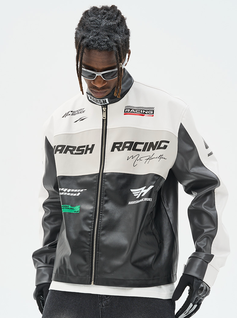 ジャケット・アウター RADIANT Racing fakeleather jacket RADIANT Racing fakeleather jacket