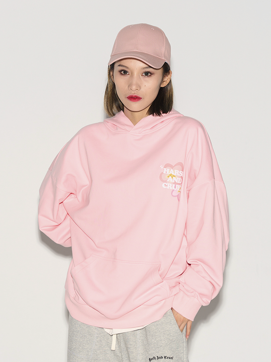 Harsh and Cruel Handpainted Flowers Ring Printed Hoodie